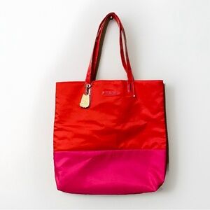 Lancôme Paris Shoulder Bag- Red Pink- Large